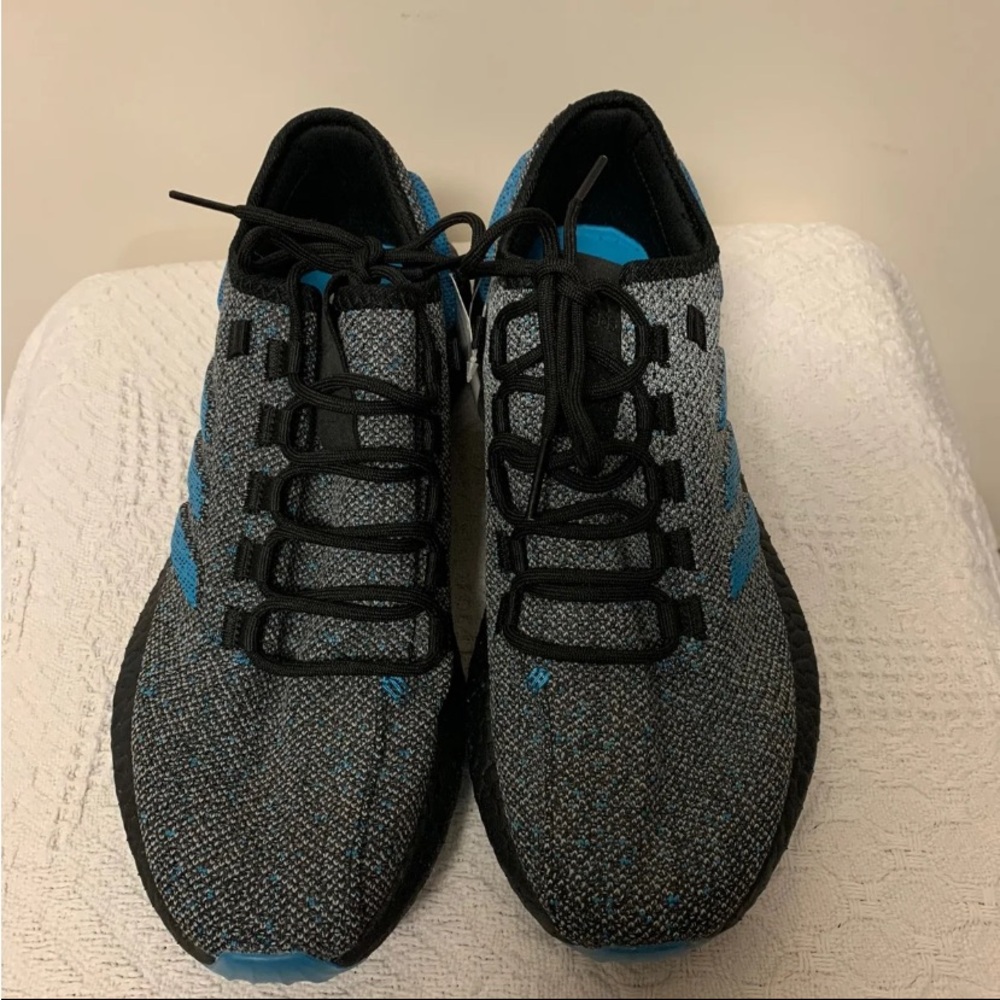 Adidas Black and Blue Sneakers